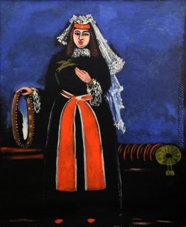 Georgischen Frau mit Tamburin Georgischen Frau mit Tamburin