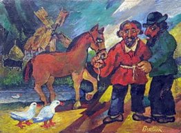 Zigeuner mit Pferd Zigeuner mit Pferd