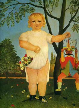 Kind mit einer Marionette Kind mit einer Marionette