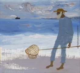 Julian mit einem Fischernetz Julian mit einem Fischernetz