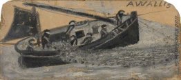 Boot mit Fischer Auslassen Nets Boot mit Fischer Auslassen Nets