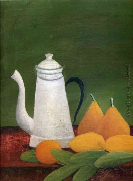 Stillleben mit Teekanne und Frucht Stillleben mit Teekanne und Frucht
