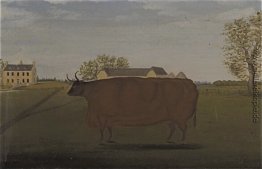 Gemälde von einem Preis-Kuh in einem Feld Gemälde von einem Preis-Kuh in einem Feld