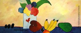 Vase mit Blumen und Frucht Vase mit Blumen und Frucht