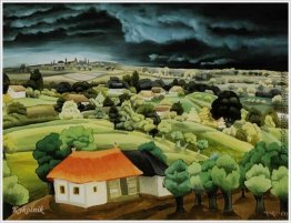 Landschaft mit einem Haus Landschaft mit einem Haus