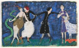 Euridice und ihr Schlange, Zwei Tango-Tänzer und St. Francis. Ko Euridice und ihr Schlange, Zwei Tango-Tänzer und St. Francis. Ko
