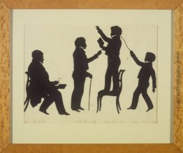 Cut Silhouette von vier vollen Zahlen Cut Silhouette von vier vollen Zahlen