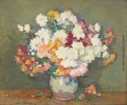 Pipkin mit Chrysanthemen Pipkin mit Chrysanthemen