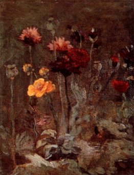 Stillleben mit Scabiosa und Ranunculus Stillleben mit Scabiosa und Ranunculus