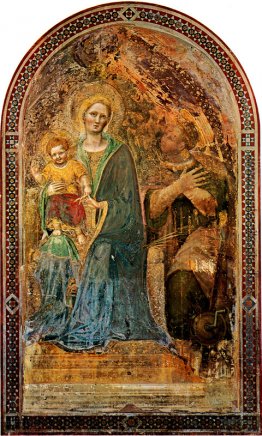 Madonna mit Kind und Engeln Maria mit Kind und Engeln Gentile da