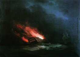 Brennenden Schiff (die Episode des Russisch-Türkischen Krieg)