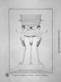 Stativ mit Satyrn, gefunden in Pompeji (inkl. Im Umriss)
