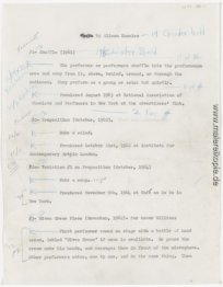 von Alison Knowles von Alison Knowles