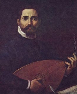 Porträt von Giovanni Gabrieli mit dem Lauten