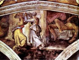 Sistine Kapellen-Decke: Judith Trage dem Haupt des Holofernes
