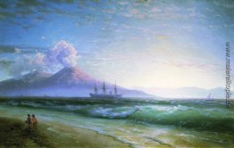 Die Bucht von Neapel in den frühen Morgenstunden
