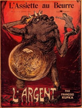 Titelseite der "L'Argent 'Thema, von" L'Assiette au Beurre "