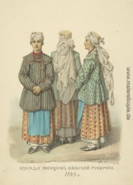 Bekleidung Frau aus der Provinz Kiew
