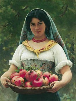Mädchen mit Granatäpfel