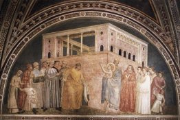 St. Francis Verzicht auf seine weltlichen Güter