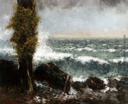 Meerlandschaft, die Pappel