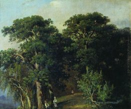 Waldlandschaft mit Figuren