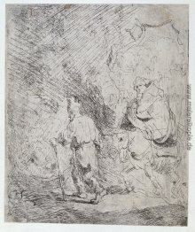 Die Flucht nach Ägypten eine Skizze