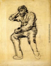 Sitzender Mann mit Bart Sitzender Mann mit Bart