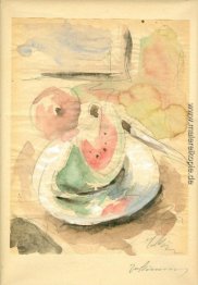 Stillleben mit Wassermelone