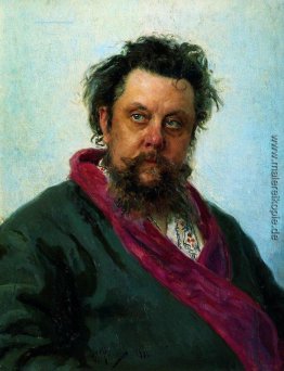 Porträt des Komponisten Modest Mussorgski
