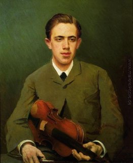 Portrait of Nikolay Kramskoy, der Künstler `Son