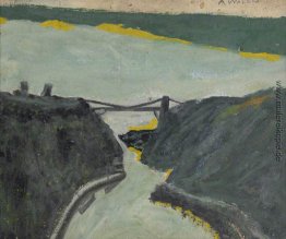 Schlucht mit Estuary (Bristol Channel und Hängebrücke)