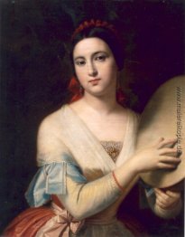 Frau mit Tamburin Frau mit Tamburin