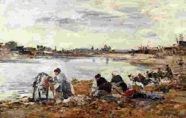 Wäscherinnen am Ufer des Touques