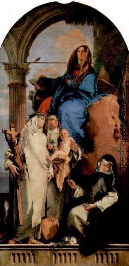 Die Jungfrau Appearing nach Dominikanische Saints