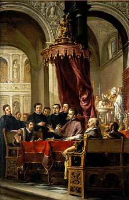 Die Bekehrung und Taufe des Heiligen Augustinus durch Ambrosius
