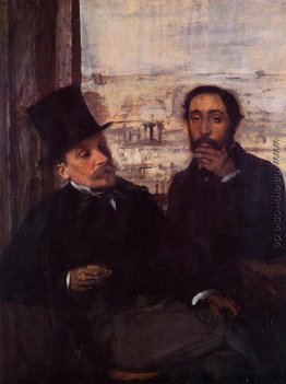 Selbstporträt mit Evariste de Valernes