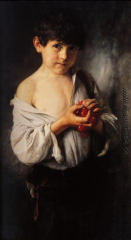  Junge mit Kirschen
