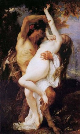 Nymphe und Satyr