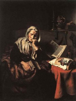Alte Frau Dozing