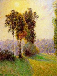 Sonnenuntergang am Gesendete Charlez. Eragny Sonnenuntergang am Gesendete Charlez. Eragny