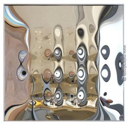 Grosse Glas-Spiegel-verformung