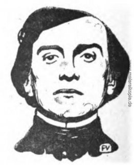 Porträt von Französisch Schriftsteller Henry Bataille