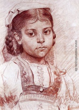 Porträt einer dalmatinischen Mädchen