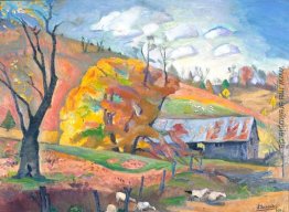 Herbst an der McCorkle Scheune