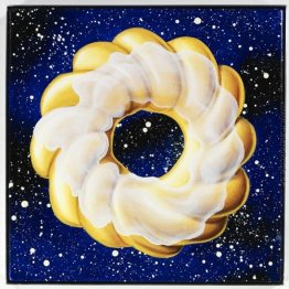 Glasierte Cruller in Space