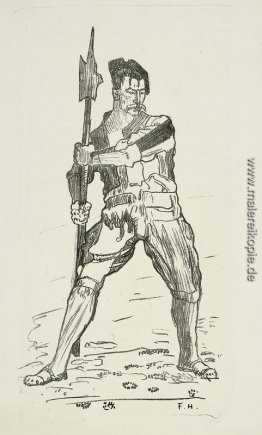 Landsknecht mit Hellebarde