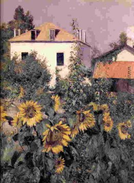 Sonnenblumen im Garten in Petit Gennevilliers