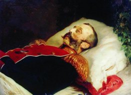 Kaiser Alexander II auf seinem Sterbebett