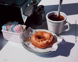 Kaffee und Donut